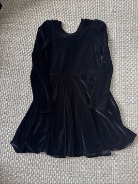 Chaser Black Velvet Long Sleeve  Dress
